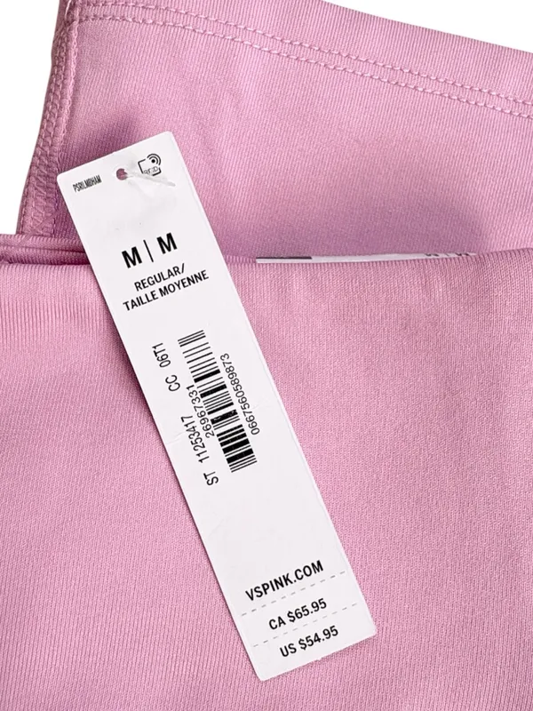 NWT PINK Victoria’s Secret Winter Performance Flare Leggings Pink Size Medium - Image 2