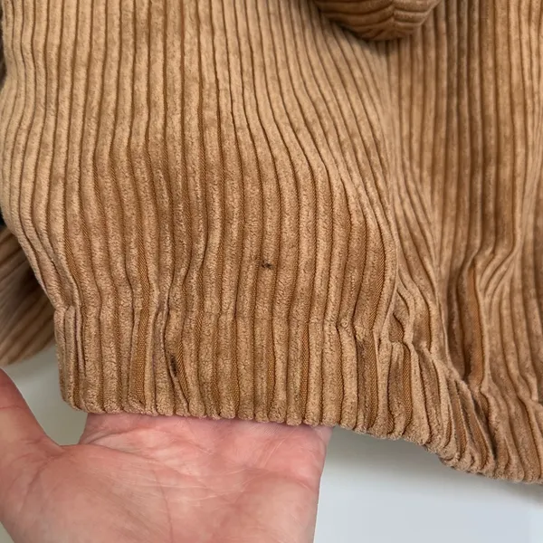 HYFVE Tan Corduroy Bomber Jacket - Image 2