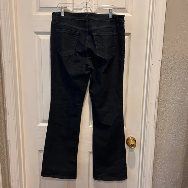Loft Modern Bootcut Jeans Womens 32/14 Dark Wash Denim Stretch Mid Rise Western‎ - Image 5
