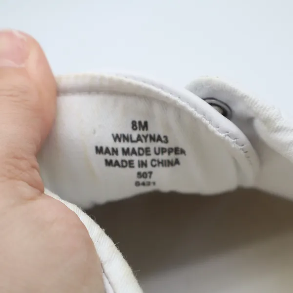 Nine West Layna Womens US 8M Trainers Shoes White Leather Athletic Sneakers - Image 4