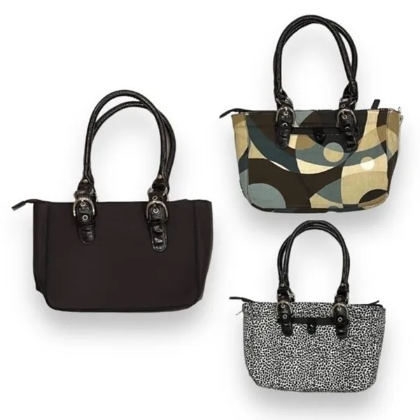 Luvali Changeable & Reversible Dark Brown Bag with Kaleidoscope/Jungle Cover - Image 16