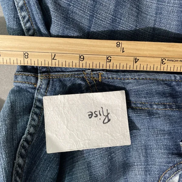 Levis Too Superlow 524 Jeans Size 9 Blue Denim 30X30 Slim Straight Cigarette - Image 10