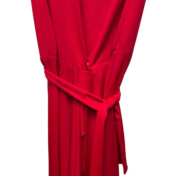 Vintage Ayes Unlimited Maxi Dress M/L True Wrap Gown Party Event Christmas - Image 5