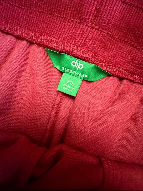 Women’s Burgundy Velour Jogger Pants size XS - Image 8