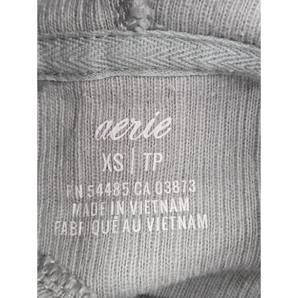 Aerie Pale Green Ribbed Sweatshirt Joggers Outfit Set XS/Small - Image 5