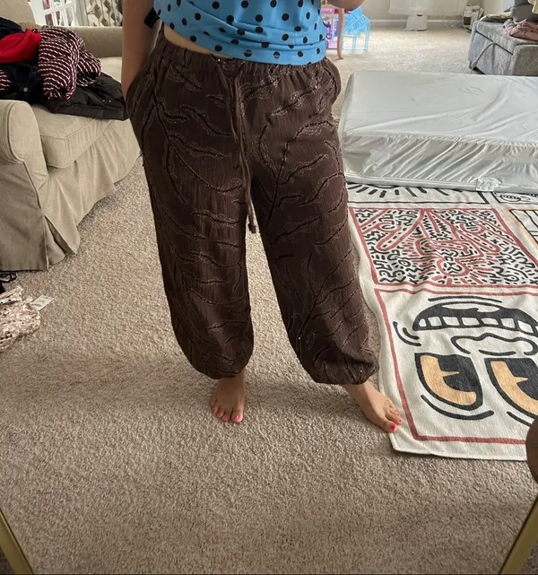 Zara sequin balloon pants. - Image 11