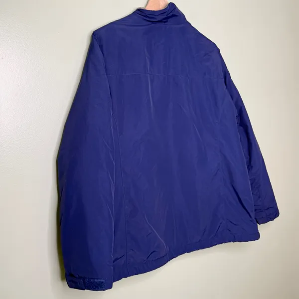 L.L. Bean Fleece Lined Full Zip Jacket Navy Blue Women’s Size 2X - Image 6