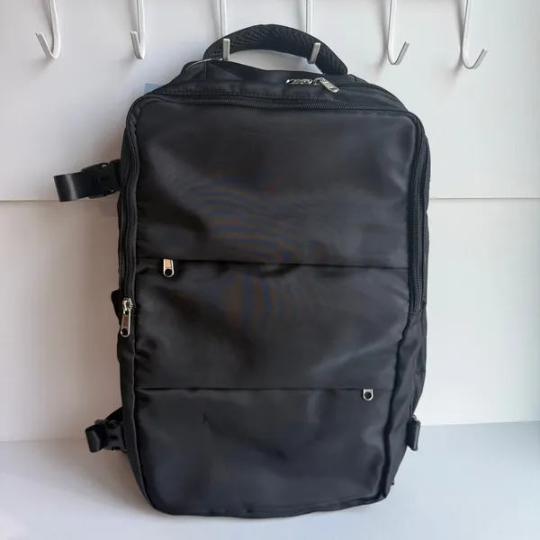 Black Carry On Travel Backpack Laptop Bag Personal Item NEW - Image 3