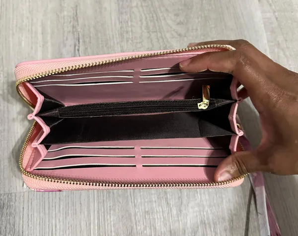 Pink Marble Wristlet Wallet - Image 4