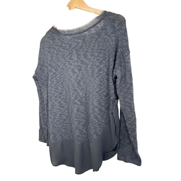 Anthropologie CircleLight Sweater Size Small‎ Charcoal Gray Long Sleeve - Image 6