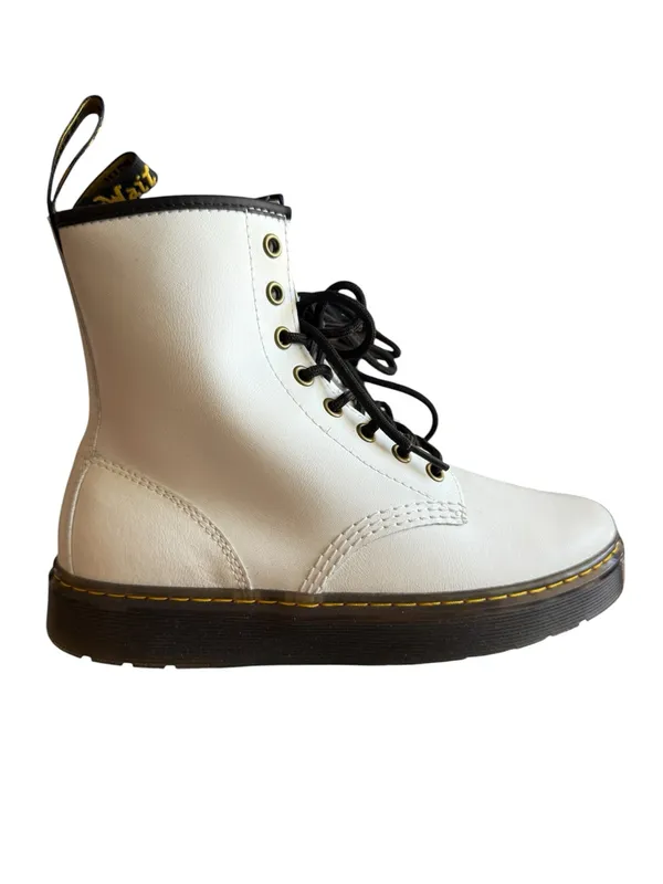 Dr. Martens Zavala White Combat Boots Women’s US 8 / UK 6 EU 39 NWOT - Image 4