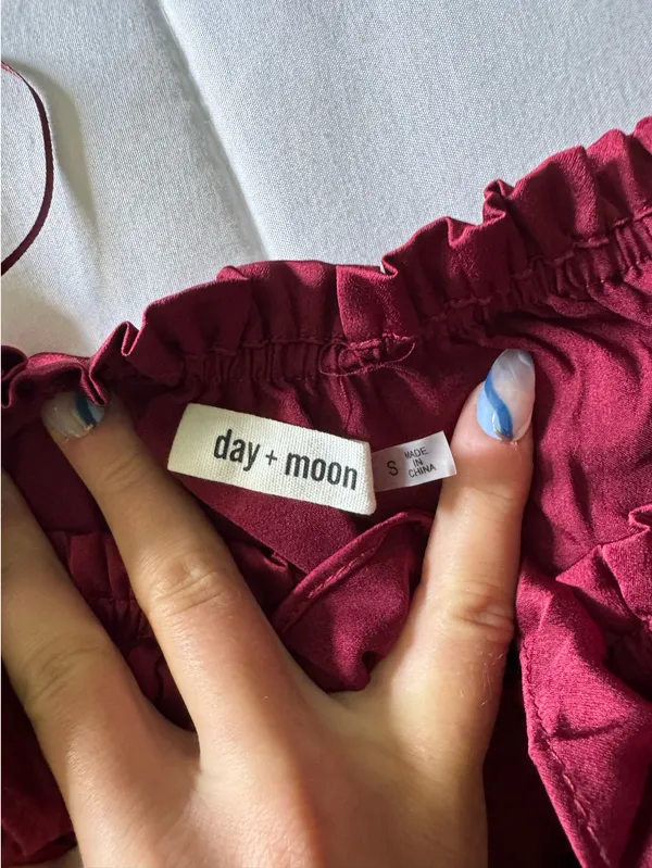 Day + Moon Mini Dress Red - Image 2