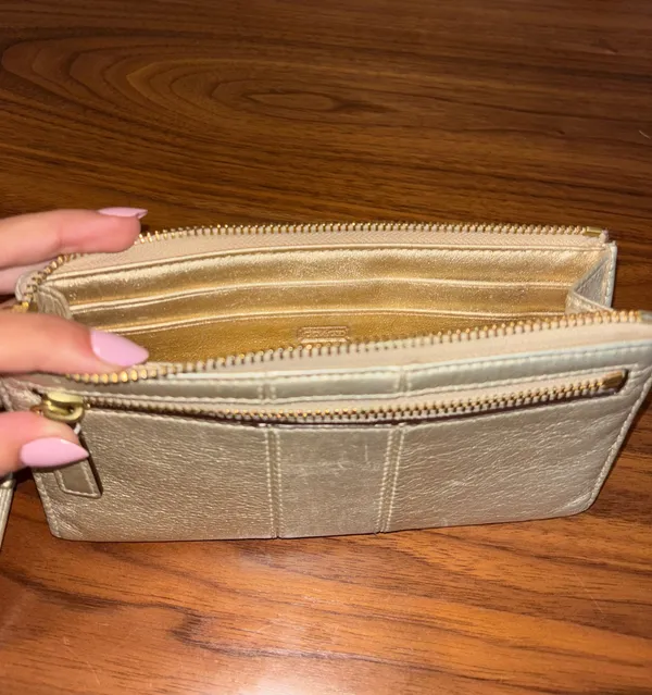 Coach Gold Wristlet - Image 3