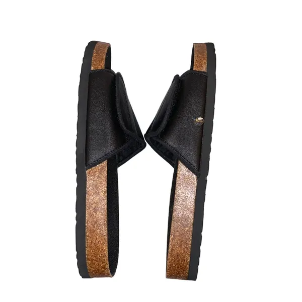 Spandals Exfoliating Sandals Unisex Medium NWT Foot Scrub‎ Spa Slides Black - Image 6