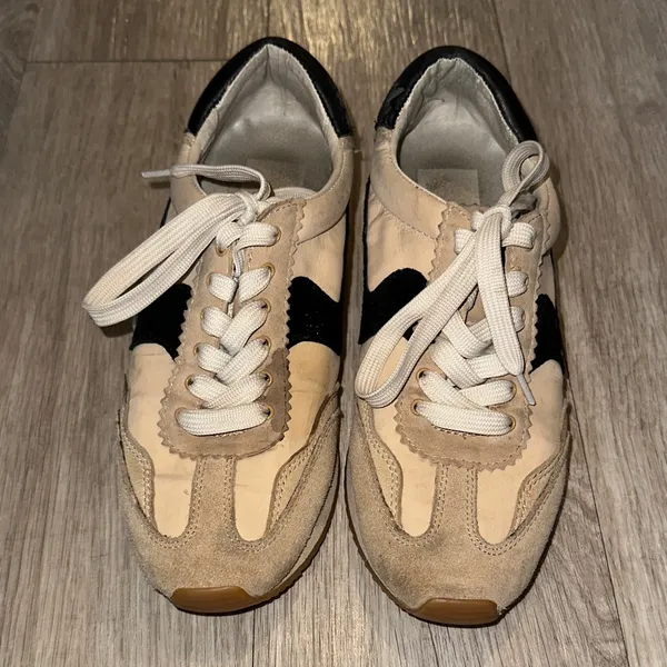 Dolce Vita B.NTCD Athletic Sneakers in Cream and Black - Image 3