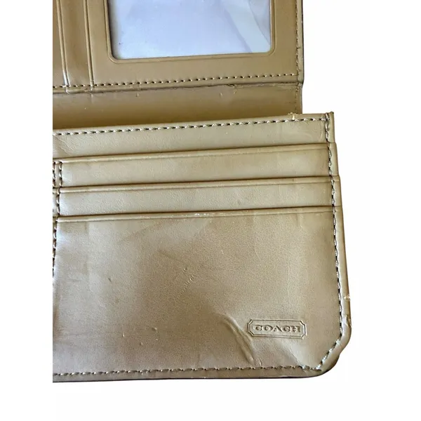 Coach Ashley Slim Envelope Wallet Camel Tan Leather Organizer Wallet - Image 10