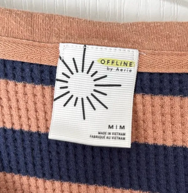 American Eagle OFFLINE By Aerie Wow! Waffle Oversized T-Shirt - Image 3