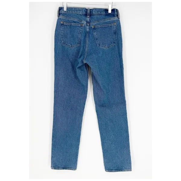Abercrombie & Fitch 90s Straight Mid Rise‎ Curve Love Jeans Women's 26 Long Blue - Image 3