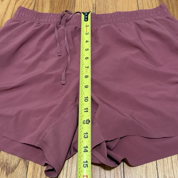 Alo Yoga Rosy Pink Lined Running Athletic Shorts Size Large‎ - Image 4