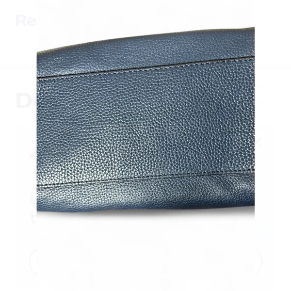 Michael Kors Deep Blue Saffiano Leather Over Shoulder Handbag with Gold Hardware - Image 4