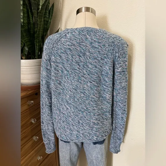 GAP Marled Knit Sweater Soft Cotton Blend Cozy Everyday neutral large‎ - Image 4