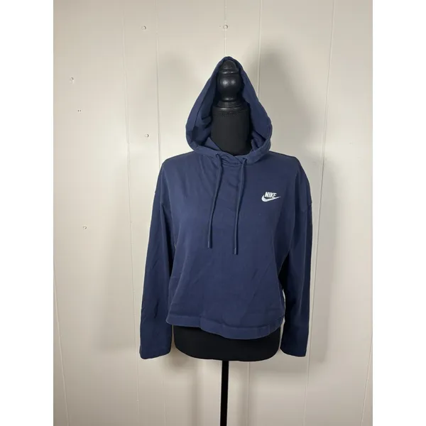 Nike Hoodie Womens Cropped Wide Sleeve Sweatshirt Jersey NSW Nike Sportswear S - Image 2