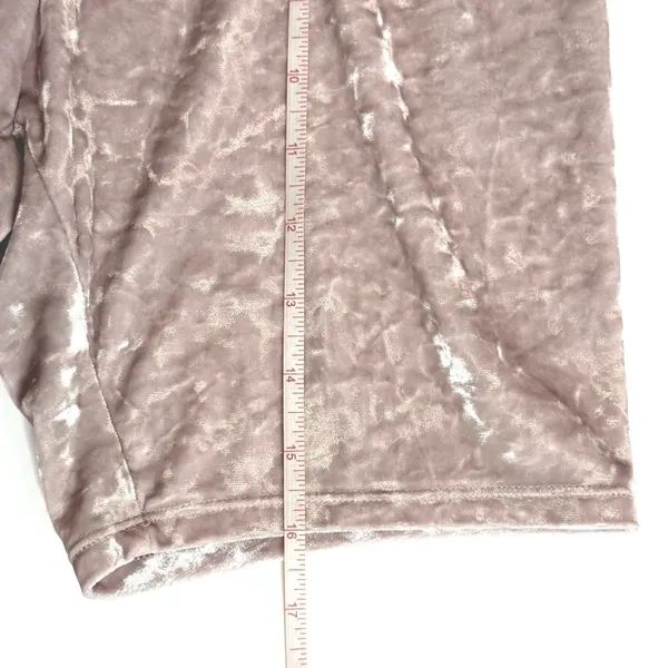 Women's Velvet Pajama Shorts Set Size S Sleepwear Lounge Cozy Y2K - Image 9