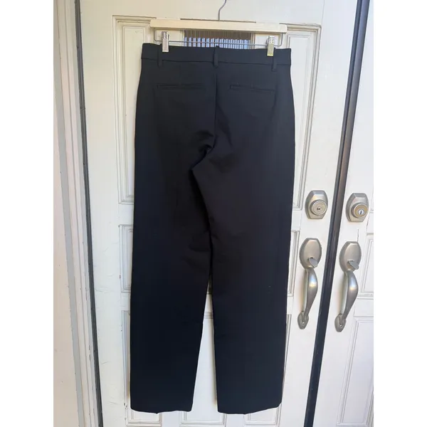 Gap Black High Rise Straight Leg Trousers Pants Size Medium Tall 856989-01-1 New - Image 2