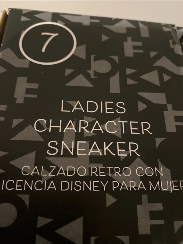 New With Tag Women’s Disney Sneakers Beige Character Size 7. - Image 5