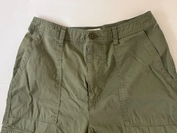 Abercrombie & Fitch Cargo Jogger Pants M Sage Green Y2K Utility - Image 3