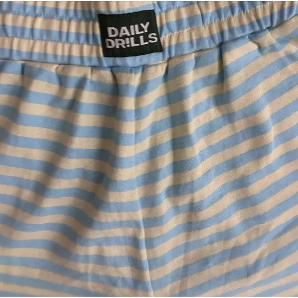 Daily Drills Women’s Malibu + Lemonade Striped Long Sleeve Top & Shorts Set M - Image 10