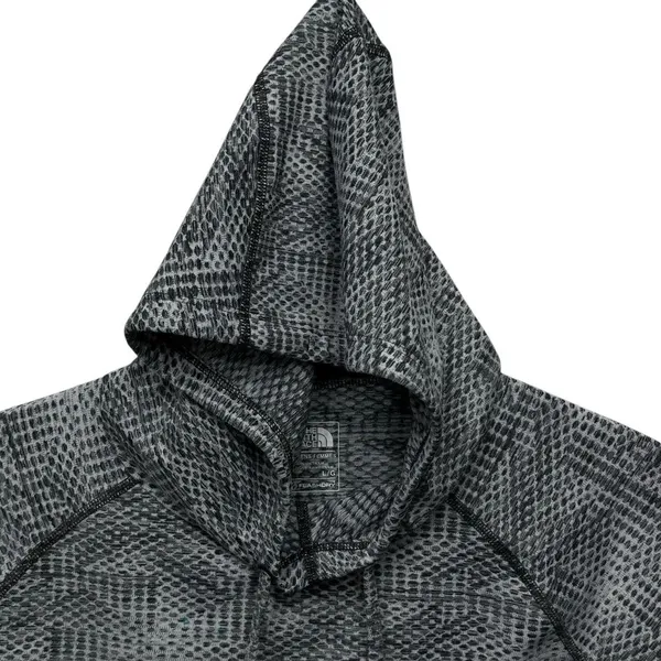 The North Face Womens Large Flash Dry Pullover Hoodie Gray Performance‎ Athletic - Image 4