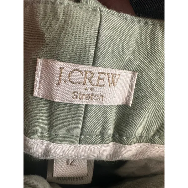 J.Crew Frankie Chino Pant Meadow Sage Green Straight Leg Stretch Size‎ 12 - Image 7