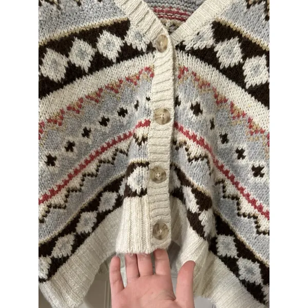 American Eagle Women Size Small‎ Cardigan Sweater Button Down Knit Crop Y2K City - Image 15