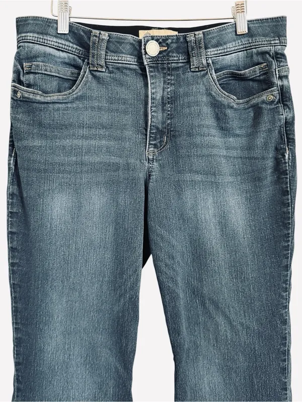 Democracy Ab Technology Jeans Women’s Size 12 Bootcut Flare Medium Wash Stretch - Image 3