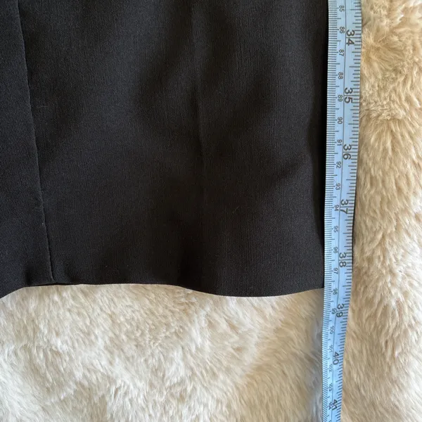 Vintage 90s Y2K Like An Angel Black Dress Pants Size 9/10 Flare Leg Low Rise - Image 6