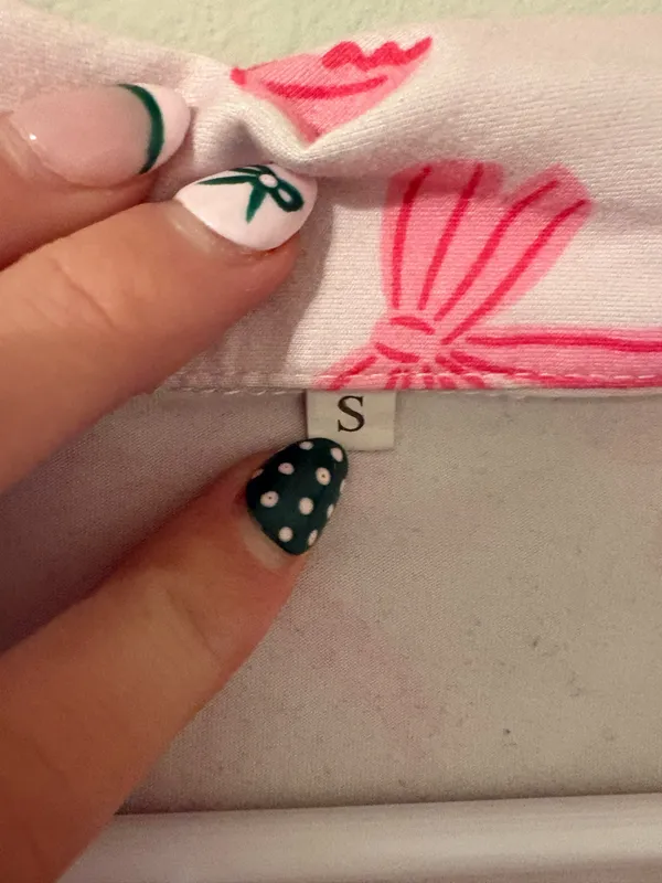 Bow matching pajama set Pink - Image 2