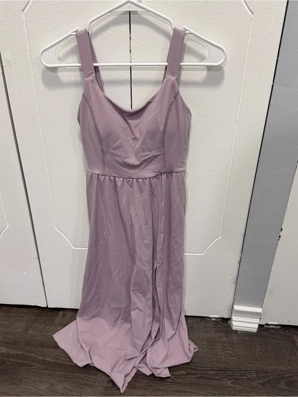 NWOT Halara Purple SoftlyZero Airy Cool Touch Midi Casual Dress - Image 5