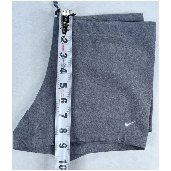 Nike FIT DRY Womens XS Gray Compression Spandex Athletic Volleyball Shorts - Image 4