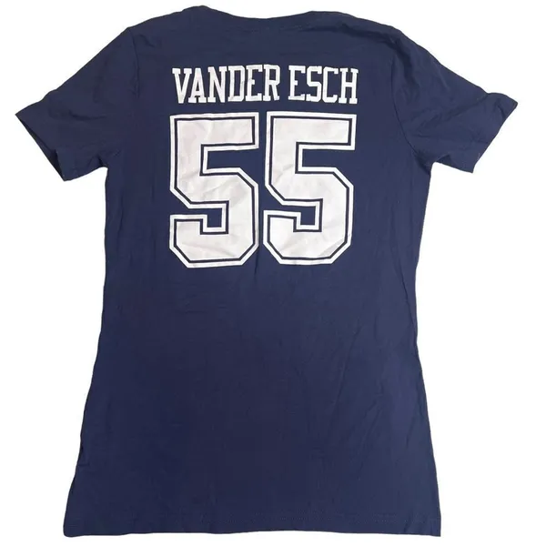 Womens Dallas Cowboys Leighton Vanderesch #55 T Shirt‎ Jersey Size Small - Image 2