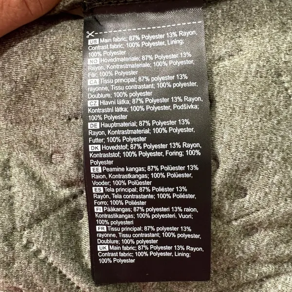 Kari Traa Quilted‎ Hooded Jacket Women's XL Green Full Zip Contrast Sleeves - Image 5