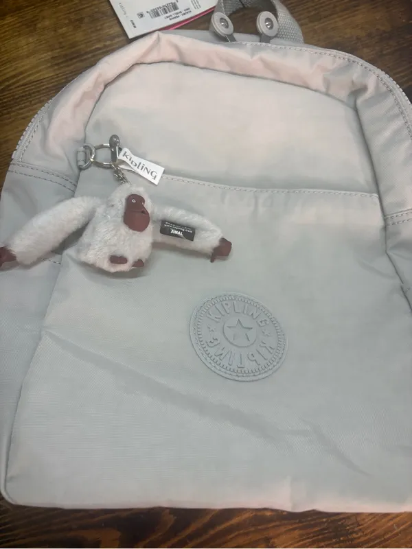 Kipling gray small backpack - Image 3