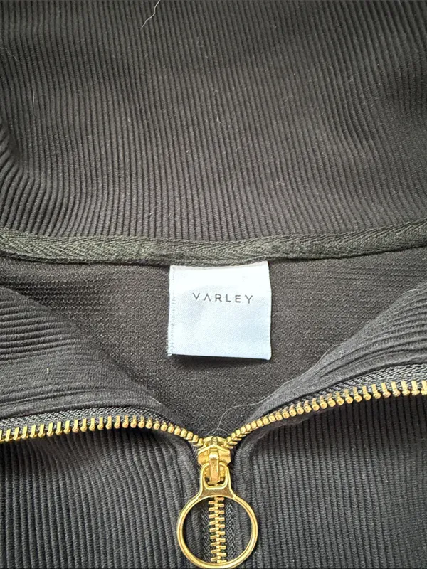 Varley Black Half-Zip Pullover with Gold Zip - Image 4