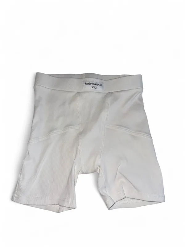 Showpo Sunday Society Club White Ribbed Lounge Set - Image 2