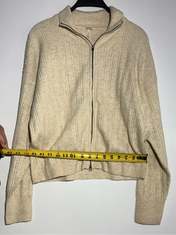 NWT Free People Beige Quincy Knit Mini Skirt Set - Image 8