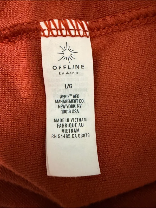 OFFLINE by Aerie Velour Full-Zip Hoodie jacket Large - Image 8