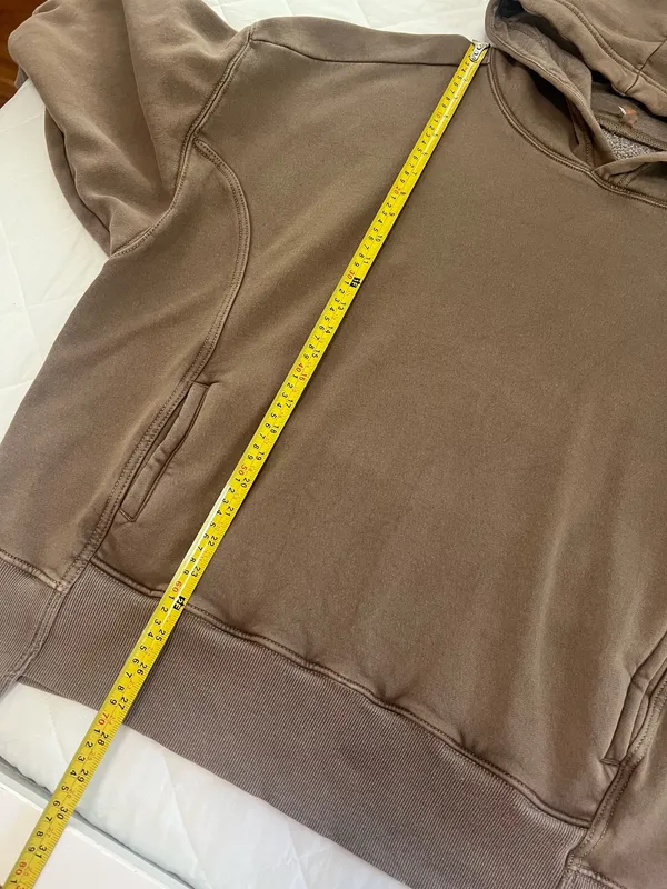 Free People Movement XS Oversized Hoodie Taupe Athleisure Boho Lounge Sweatshirt - Image 6