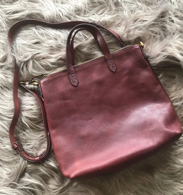 Madewell The Transport Tote Leather Purse Satchel - Image 2