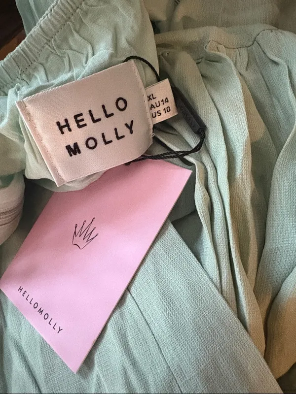 Hello Molly Sage Green Backless Strapless SUMMER GIRL Maxi Dress - Image 6