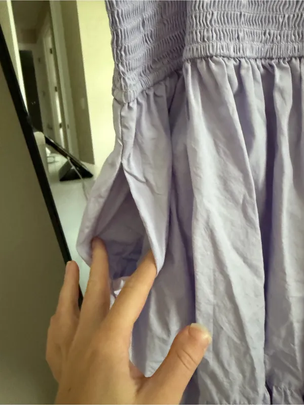 miami Lilac Ruffle-Strap Smocked Dress - Image 5